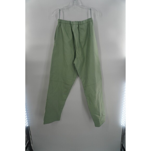 Terry Lewis Classic Luxuries Genuine Leather Straight Pant Seafoam Green Size 12 - Picture 1 of 9